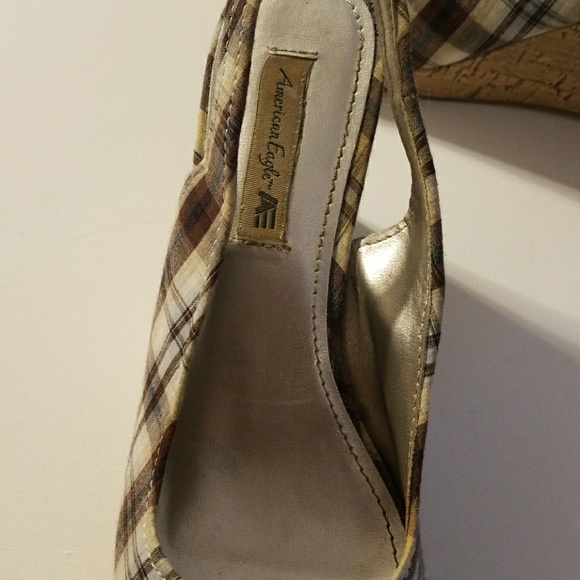 Plaid wedge heels - Picture 4 of 5